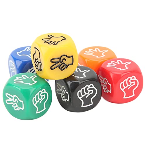 Finger Ratenspiel Dices,12pcs Finger Rateing Game Dice 6 Seiten 6 Seiten 6 Farben 20mm Rock Paper Scissors Spielwürfel,Leichtes Tragbares Party Sieves für Erwachsene Finger Ratenspiel Dices,12pcs Finger Rateing Game Dice 6 Seiten 6 Seiten 6 Farben 20mm Rock Paper Scissors Spielwürfel,Leichtes Tragbares Party Sieves für Erwachsene von Masyrt