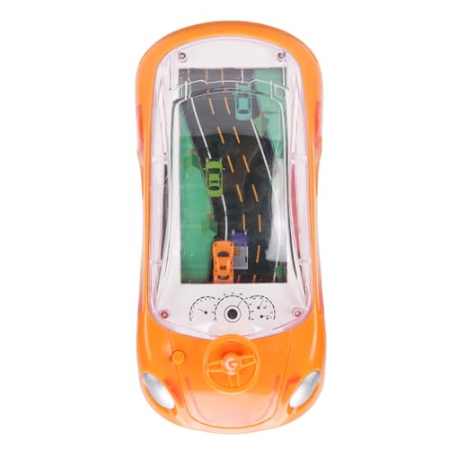 Handheld-Auto-Spiel Lenkrad-Rennen Spielzeug Kleinkind Simulation Autofahren Spiel mit Mehreren Spuren und Herausforderungen Handheld pädagogisches Spielzeug für Kinder (orange) von Masyrt