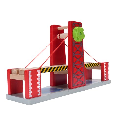 Holzeisenbahnbrücke, Holzeisenbahn, Pädagogisches Spielzeugeisenbahn-Zubehör, Erweiterbar mit Zusätzlichen Teilen für Verschiedene Layouts Holzeisenbahnbrücke, Holzeisenbahn, Pädagogisches Spielzeugeisenbahn-Zubehör, Erweiterbar mit Zusätzlichen Teilen für Verschiedene Layouts von Masyrt