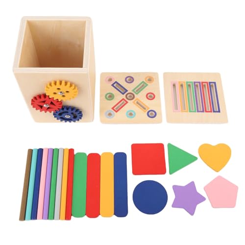 Holzform Sorter Spielzeug Holzform Sorter Verschiedene Zahnräder und Blöcke Formen Sortierspielzeug,Lernen Pädagogischer Farbform Matching Cube für Kleinkinder Holzform Sorter Spielzeug Holzform Sorter Verschiedene Zahnräder und Blöcke Formen Sortierspielzeug,Lernen Pädagogischer Farbform Matching Cube für Kleinkinder von Masyrt