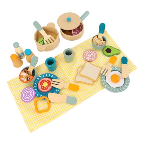 Holzspiel -Lebensmittel -Set, Premium -Holzküchen -Spielset, Einfallsreiches Kochspielzeug für Kinder, Kirschholzutensilien mit Leuchtenden Farben für Rollenspiele, Kreatives Holzspiel -Lebensmittel -Set, Premium -Holzküchen -Spielset, Einfallsreiches Kochspielzeug für Kinder, Kirschholzutensilien mit Leuchtenden Farben für Rollenspiele, Kreatives von Masyrt