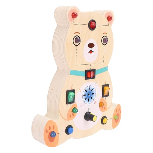 Holzspielzeug für Hölzerne Tier -Sensory -Board -Schalter, Lernspielzeug für Kinder für Kinder, Spielzeug für Simulationsschaltplatten mit Tiermuster, Ideal für die Heim- und Holzspielzeug für Hölzerne Tier -Sensory -Board -Schalter, Lernspielzeug für Kinder für Kinder, Spielzeug für Simulationsschaltplatten mit Tiermuster, Ideal für die Heim- und von Masyrt