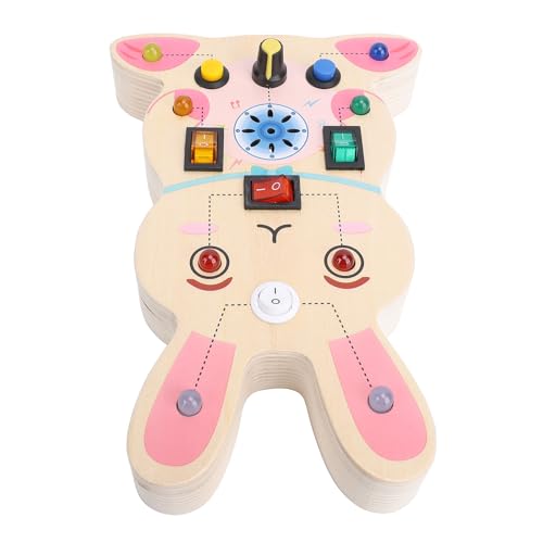 Holzspielzeug für Hölzerne Tier -Sensory -Board -Schalter, Lernspielzeug für Kinder für Kinder, Spielzeug für Simulationsschaltplatten mit Tiermuster, Ideal für die Heim- und Holzspielzeug für Hölzerne Tier -Sensory -Board -Schalter, Lernspielzeug für Kinder für Kinder, Spielzeug für Simulationsschaltplatten mit Tiermuster, Ideal für die Heim- und von Masyrt