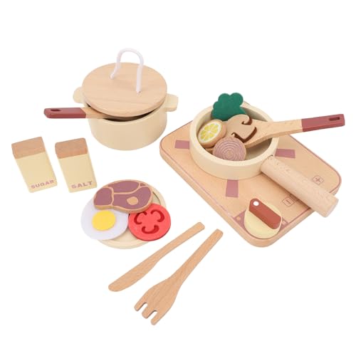 Holzspielzeugset für Holzkinder, Farbenfroh und Sicher, mit Glättungsflächen, Verbesserung der Kreativität, Kochkünste für Kinder und Interessant, für Kleinkinder Holzspielzeugset für Holzkinder, Farbenfroh und Sicher, mit Glättungsflächen, Verbesserung der Kreativität, Kochkünste für Kinder und Interessant, für Kleinkinder von Masyrt