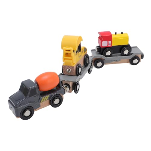 Holzzug Spielzeug 5 PCs Holzzug Set Magnetic Train Set, Inspiriert die Kreativität der Kinder, Verbesserung der Hand -Augenkoordination Bildung Leicht zu Versammeln Kinder von Masyrt