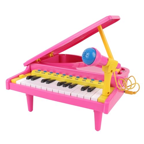 Masyrt 23 Key Toddler Electronic Piano Toy mit Mikrofon, DREI Instrumentenklängen, Aufnahmefunktion, 15 Demo -Songs für Musikanreicherung mit Mikrofonständer Masyrt 23 Key Toddler Electronic Piano Toy mit Mikrofon, DREI Instrumentenklängen, Aufnahmefunktion, 15 Demo -Songs für Musikanreicherung mit Mikrofonständer von Masyrt
