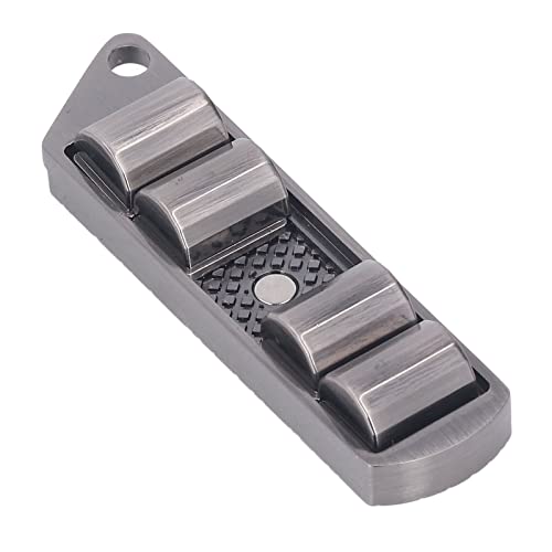Masyrt ADHS Push Slider Toy, Stress Relief Sensory Fidget Metal Slider Toy für Angst, Autismus, mit Ergonomischem Design, Süßes Aussehen, Geeignet für Büroangestellte, Schüler usw. (Silber) von Masyrt