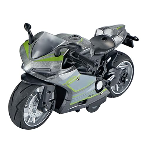 Masyrt Cool 1:14 Skala Legierung Kunststoff Rücken Sie Spielzeugmotorrad für Kinder mit Licht und Klang, Lustig und Interaktiv, Exquisit Gemacht, Kinder Werden Es Lieben (Silber) von Masyrt