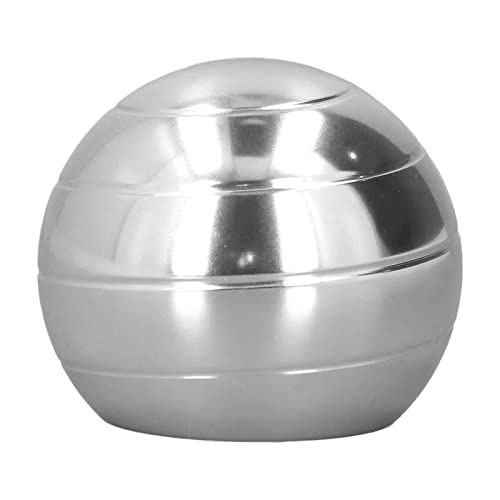 Masyrt Dekompression Gyroscope Ball Legierung Rotierende Fingerspitzen Angst -Relief -Spielzeug 45 mm Durchmesser, Schöne Bilder mit Dekomprimierenden, für Viele Orte Geeignet (Silber) von Masyrt