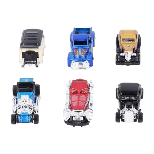 Masyrt Exquisites 6PCS 1:64 Legierung Antiquitätenauto -Modell -Kit, Vintage Interactive Fun Vehicles Spielzeug, Lebensechte Retro Autosammlung, Ideal für von Masyrt