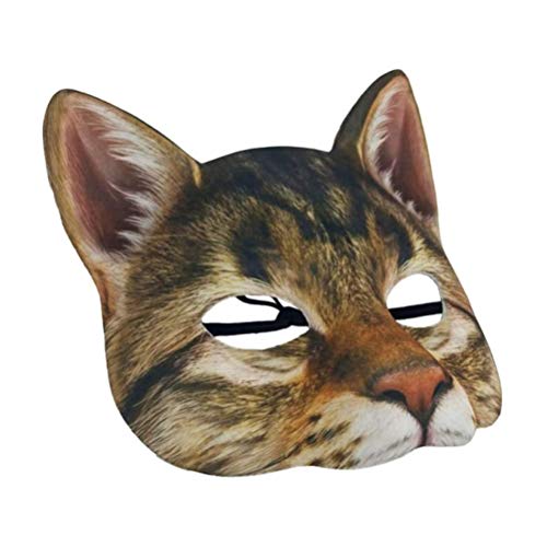 Masyrt Halloween -Katzenmaske Hochwertige Stoffmaske mit Gummiband für Halloween Party Maskerade Carnival (Verschiedene Farbe) von Masyrt