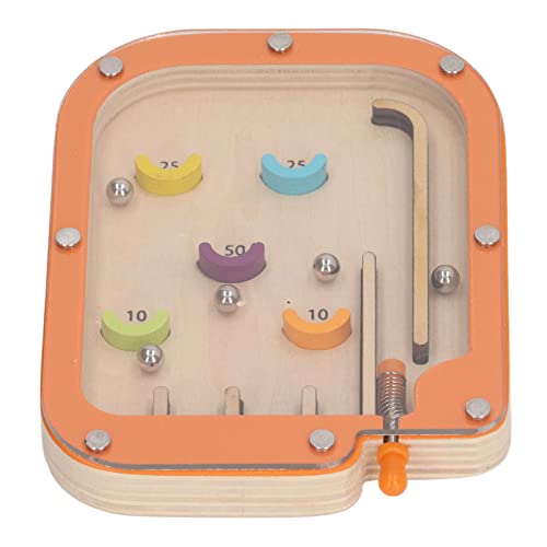 Masyrt Holzmaschinespielzeug, Handflipper für, Bildung, Frühes Lernen, Leuchtende Farben, Feine Motorische Fähigkeiten, Sicheres Flipper -Labyrinth -Spiel (M) von Masyrt