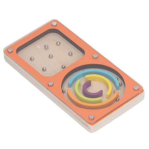 Masyrt Holzmaschinespielzeug, Handflipper für, Bildung, Frühes Lernen, Leuchtende Farben, Feine Motorische Fähigkeiten, Sicheres Flipper -Labyrinth -Spiel (S) von Masyrt