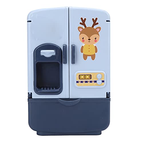 Masyrt Intelligent Double Door -Simulation Kühlschrank - Spielen Sie Küchenset Für Rollenspiele und Tat Play Mini Chef Kühlschrank Spielzeug (Blau) von Masyrt