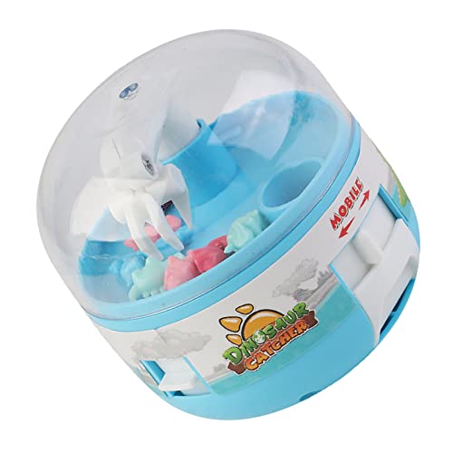 Masyrt Mini-Greifautomat,Mini Dinosaurier Spielzeug Greifautomat mit Dinosaurier Puppen,manueller tragbarer Greifer Tier Preisspender Verkaufsautomat,Spielzeug für Junge und Mädchen (Blau) von Masyrt