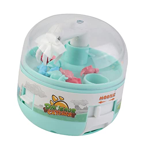 Masyrt Mini-Greifautomat,Mini Dinosaurier Spielzeug Greifautomat mit Dinosaurier Puppen,manueller tragbarer Greifer Tier Preisspender Verkaufsautomat,Spielzeug für Junge und Mädchen (Grün) von Masyrt