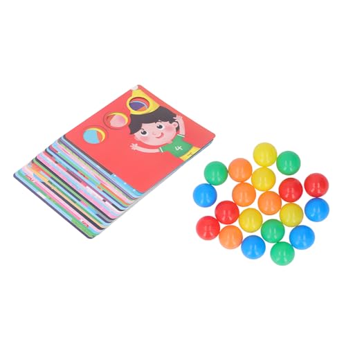 Masyrt PEG -Puzzlespiel für Kleinkinder - Farbanpassung, Feinmotorik Verbesserung und Bildungsspielzeug mit 20 Farbenfrohen Bällen für Optimierte Lernerfahrung von Masyrt