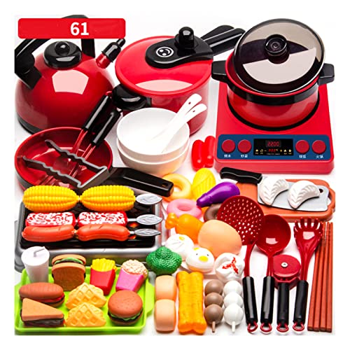 Masyrt Propt Play Kitchen Accessoires Toys (61 -Stück -Sets mit Doppelkey) von Masyrt