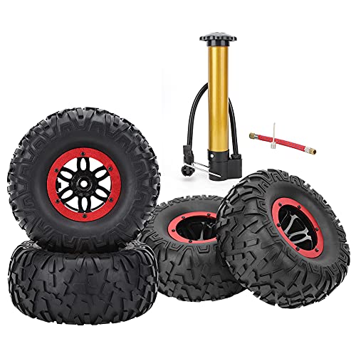 Masyrt RC-Autorreifen, 2,2-Zoll-aufblasbare Reifen Ersatzteile für Allradantrieb 1/10 RC-Automodell Aufrüsten von Masyrt
