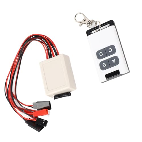 Masyrt RC Model Car Winch Controller Universal Climbing Car 4 Kanal Winch Light Fernbedienung Controller für 1/10 RC Crawler -Fahrzeuge von Masyrt