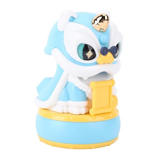 Masyrt Solar Shaking Head Lion Toy Solar Angetriebene Kopfspielzeug Solar -Antrieb Tanznicken Figur, Multifunktionale Süße Auto -Armaturenbrett -Ornamente für Heimspaß und Entspannung von Masyrt