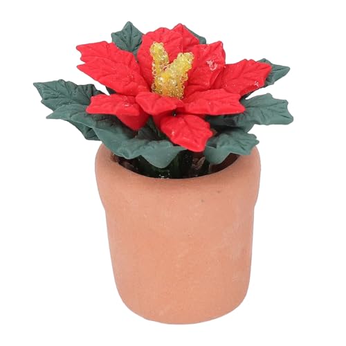 Miniaturpuppenhaus Bonsai, Weihnachtsgeist Blumendekor, für Wohnzimmer oder Gartenbiente mit Widerstandsfähigem Tonhandwerk Miniaturpuppenhaus Bonsai, Weihnachtsgeist Blumendekor, für Wohnzimmer oder Gartenbiente mit Widerstandsfähigem Tonhandwerk von Masyrt