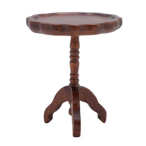 Puppenhausmöbel, Couchtisch, Miniatur, Runder Couchtisch, Birkenholz, Faszinierendes Design, Fantasievolles Spiel Puppenhausmöbel, Couchtisch, Miniatur, Runder Couchtisch, Birkenholz, Faszinierendes Design, Fantasievolles Spiel von Masyrt