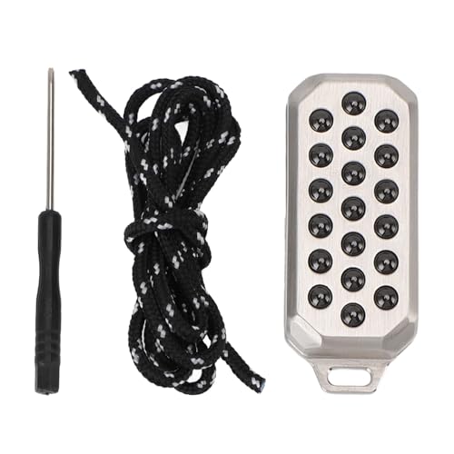 Push Card Slider 304 Edelstahlspannungsschieber -Spielzeug Relief Dekompression Handschieberchen mit Seil, Spannungsrelief -Handwerkzeug, Tragbare Taschengröße für Reisearbeit von Masyrt
