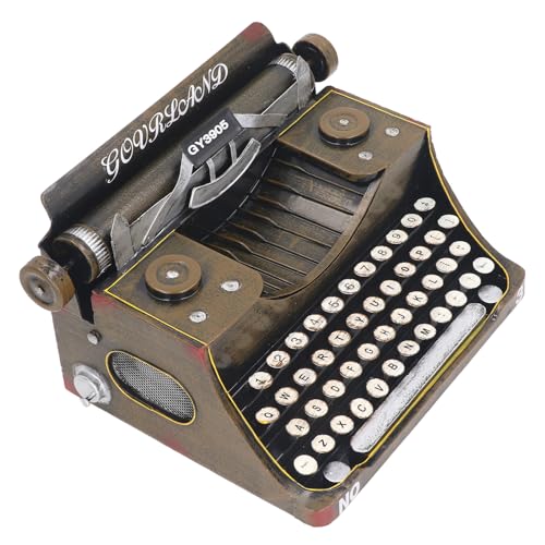 Retro Schreibmaschinenmodell, Reduzieren Sie Spannung Eisen -Vintage Schreibmaschine Home Decoration Brown M. Retro Schreibmaschinenmodell, Reduzieren Sie Spannung Eisen -Vintage Schreibmaschine Home Decoration Brown M. von Masyrt