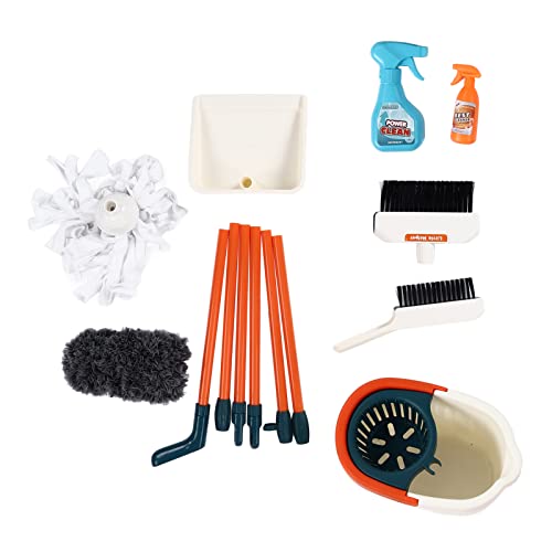 Tun vor, Hausreinigungsset - Abnehmbarer Besen, Mopp, Duster, Dustpan, Pinsel - Ideale Spielzeugreinigungsprodukte für Kleinkinder Tun vor, Hausreinigungsset - Abnehmbarer Besen, Mopp, Duster, Dustpan, Pinsel - Ideale Spielzeugreinigungsprodukte für Kleinkinder von Masyrt