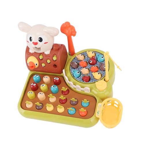 Whack Game Toy, Hämmern und Hämmern, 4 in 1 Multifunktionales Spielzeug, Fischereispielzeug, Interaktives Lernspielzeug von Masyrt