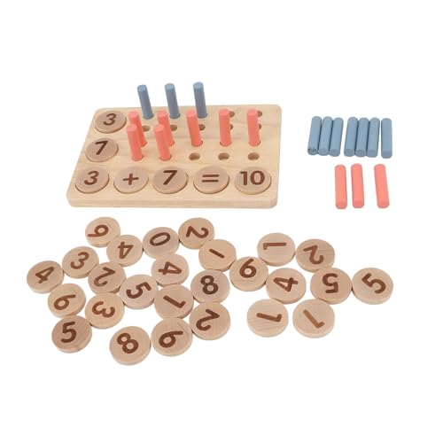 Zählen Sie Stickberechnung Mathematikspielzeug Mathematik Manipulative Bildung, Mathematik Manipulative Anzahl Peg Boards für Kinder, Verschiedene Gameplay -Optionen, das von Masyrt
