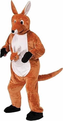 MatGui Deluxe Plüsch-Känguru-Maskottchen für Erwachsene, Party, Erwachsenengröße, Cosplay, Känguru-Maskottchen-Kostüme von MatGui