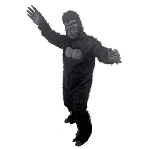 MatGui Gorilla-Kostüm für Erwachsene, realistisches Plüsch-Affen-Outfit für Halloween, Mottopartys, Cosplay MatGui Gorilla-Kostüm für Erwachsene, realistisches Plüsch-Affen-Outfit für Halloween, Mottopartys, Cosplay von MatGui