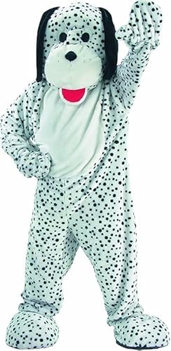 MatGui Halloween-Maskottchen für Hunde, Schwarz und Weiß, Plüsch-Dalmatiner-Maskottchen für Erwachsene und Jugendliche MatGui Halloween-Maskottchen für Hunde, Schwarz und Weiß, Plüsch-Dalmatiner-Maskottchen für Erwachsene und Jugendliche von MatGui
