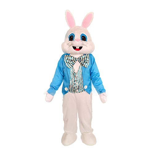 MatGui Hasenkostüm für Erwachsene, für Ostern, blau, Größe M von MatGui