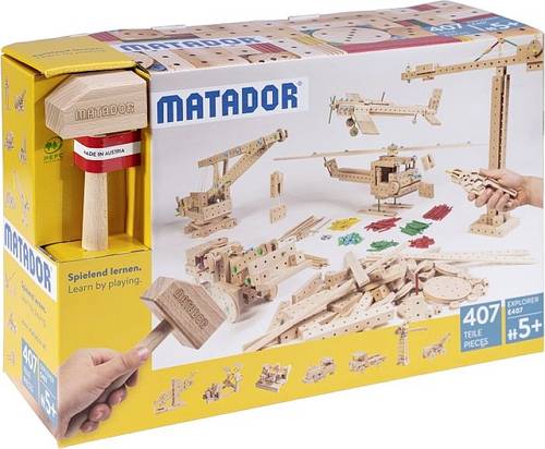 Matador Matador Explorer Baukasten 407 Teile Konstruktions-Set von Matador Schraubwerkzeuge
