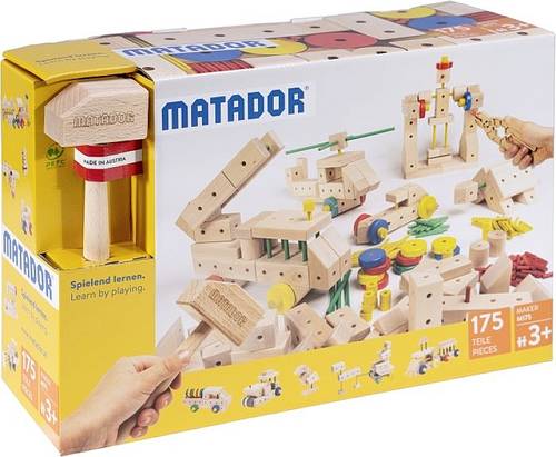 Matador Matador Maker Baukasten 175 Teile Konstruktions-Set von Matador Schraubwerkzeuge