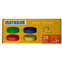 MATADOR 21240 - Maker Räder-Set, 28 Teile, Baukasten-Erweiterung, 28 Teile, Holz, Konstruktionsbaukasten, ab 3 Jahren, Spielend lernen! MATADOR 21240 - Maker Räder-Set, 28 Teile, Baukasten-Erweiterung, 28 Teile, Holz, Konstruktionsbaukasten, ab 3 Jahren, Spielend lernen! von Matador