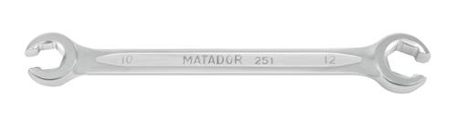 Matador Schraubwerkzeuge 02511011 Offener Doppelringschlüssel 10 - 11mm DIN 3118 von Matador Schraubwerkzeuge