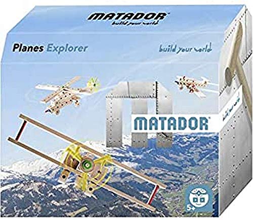 Matador Explorer Planes, Themenbaukasten, Holzfarben, Bunt von MATADOR