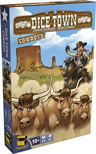 Matagot Dice Town Cowboy Brettspiele, französische Ausgabe von Matagot