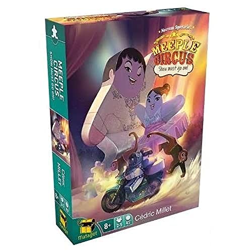 Matagot Meeple Circus: Das Show-Muss-Gehen auf EXT 2" Brettspiel - 2-5 Spieler, ab 8 Jahren von Matagot