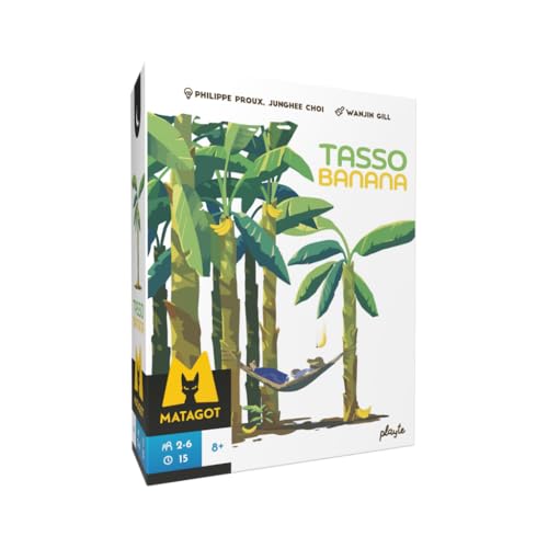 Tasso Banana – Gesellschaftsspiel – für 2 bis 6 Spieler – ab 8 Jahren – französische Version von Matagot