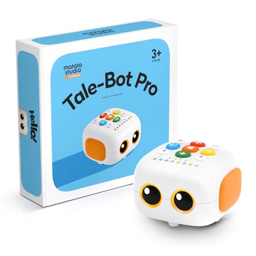 Programmierbar Roboter Kinder ab 3-5 jahre, MatataStudio Tale-Bot Pro Programmierbarer Roboter Spielzeug Bausatz für Kleinkind Frühes Programmieren Lernen STEM Interaktive Elektronische Roboters ab 3+ von MatataStudio