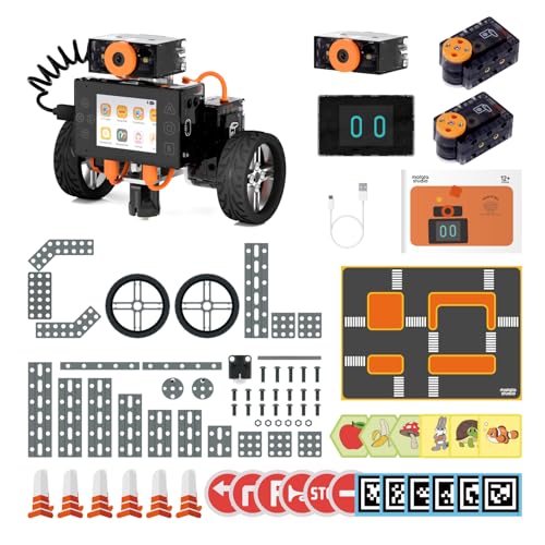 Programmierbarer Roboter für Kinder, MatataStudio Nous AI Roboter Spielzeug Bausatz unterstützt Scratch Python KI-Ausbildung STEM-Lernspielzeug Intelligente Roboter Auto für Junge Mädchen ab 12 Jahren von MatataStudio