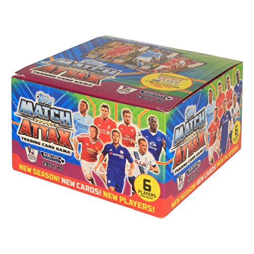 Match Attax 2015–16 Topps PL - Englische Liga 50 Stück Box (300 Karten) inkl. Limited Edition Card von Match Attax
