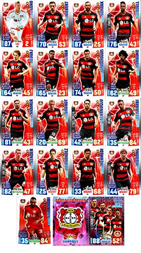 Match Attax Bundesliga 2015 2016 - Karten-Set Bayer 04 Leverkusen Cap Viererkette Clubkarte - Deutsch von Match Attax