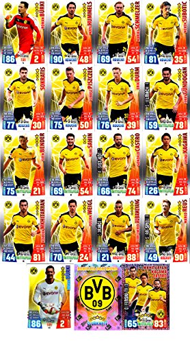 Match Attax Bundesliga 2015 2016 - Karten-Set Borussia Dortmund BvB Cap Offensiv-Trio Clubkarte - Deutsch von Match Attax