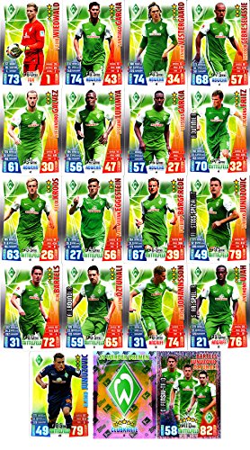 Match Attax Bundesliga 2015 2016 - Karten-Set SV Werder Bremen Cap Offensiv-Trio Teamlogo - Deutsch von Match Attax